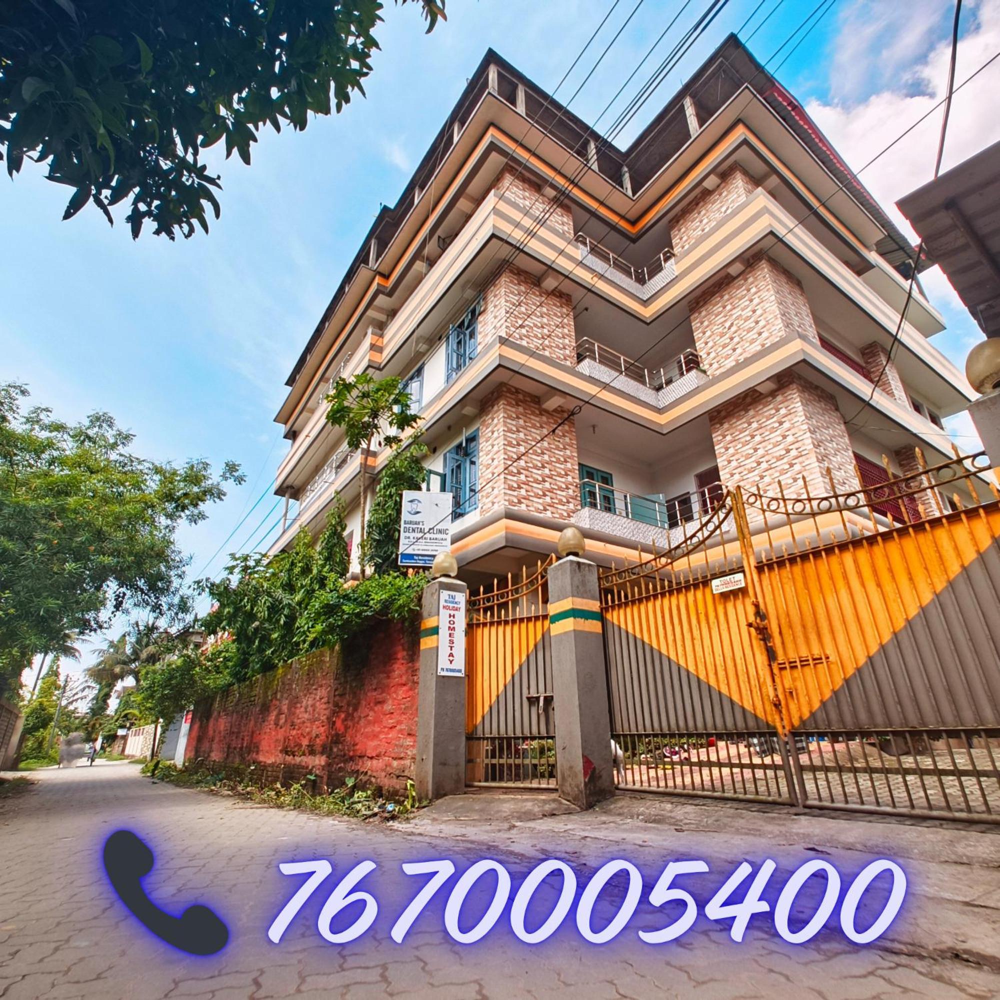 Taj Residency Holiday Homestay -Entire 1Bhk & 2Bhk Private Apartments -Call 767Ooo54Oo Jorhāt Exteriér fotografie